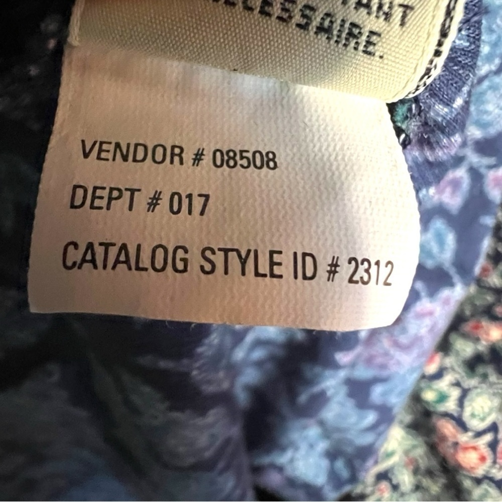 Vintage 80s Eddie Bauer Cottagecore Ditzy Print Floral Maxi Dress Size Large - Picture 9 of 10